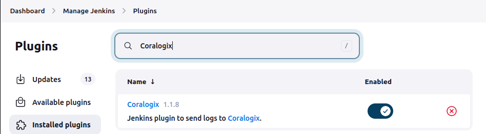 Coralogix Plugin